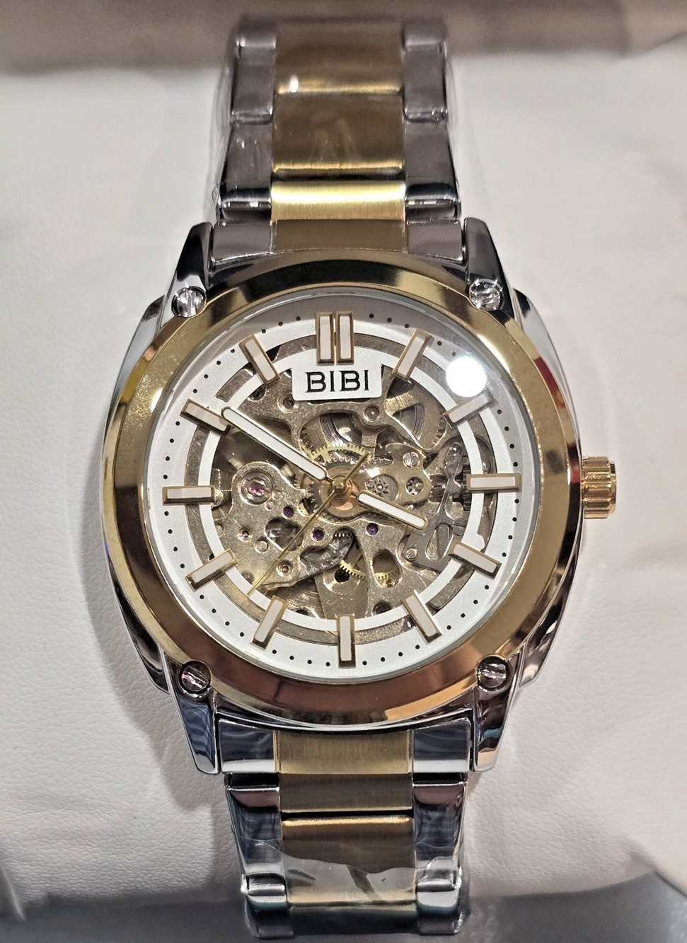 🔥B0156🔥BIBI LUXURY Gold Dial Gold Case Two Tone Band
